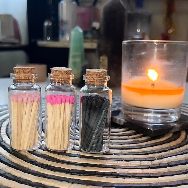 Matchsticks with jar