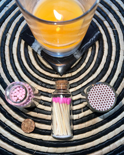 Matchsticks with jar