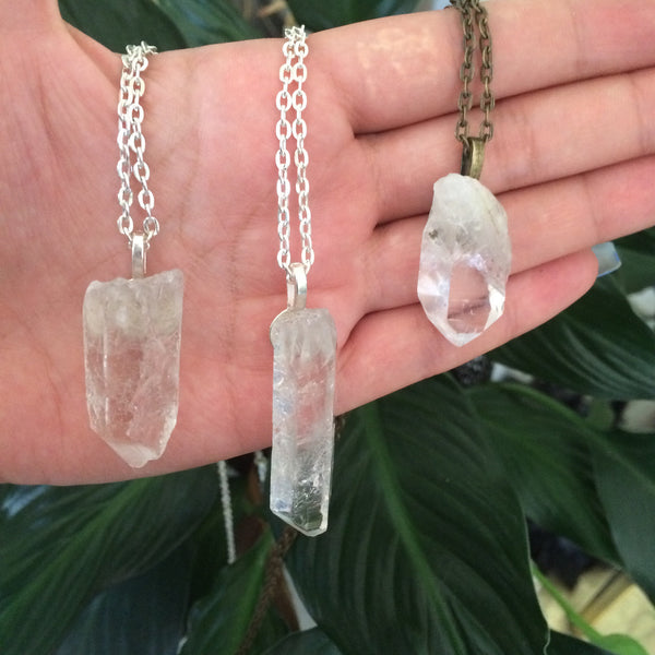 Clear Quartz Charm Pendent