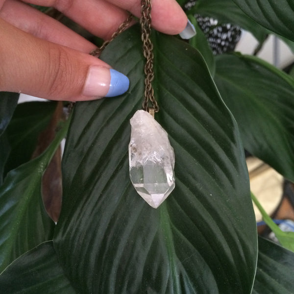 Clear Quartz Charm Pendent