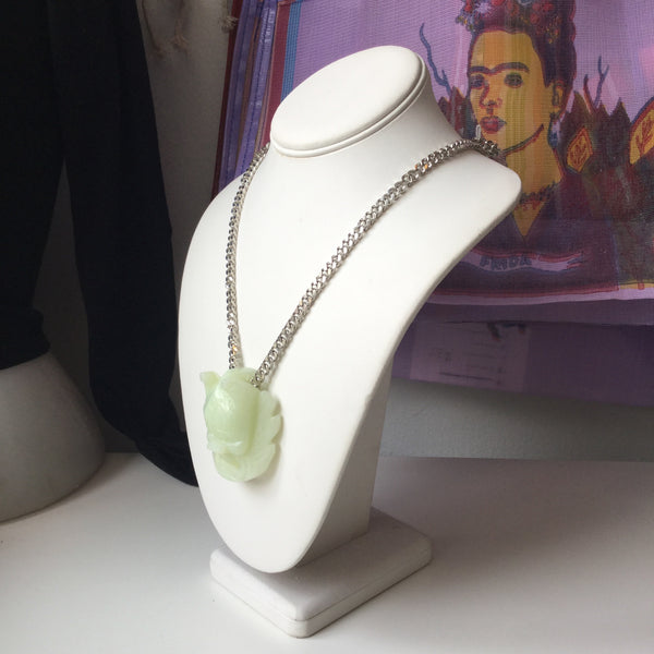 Lion Jade Head Necklace