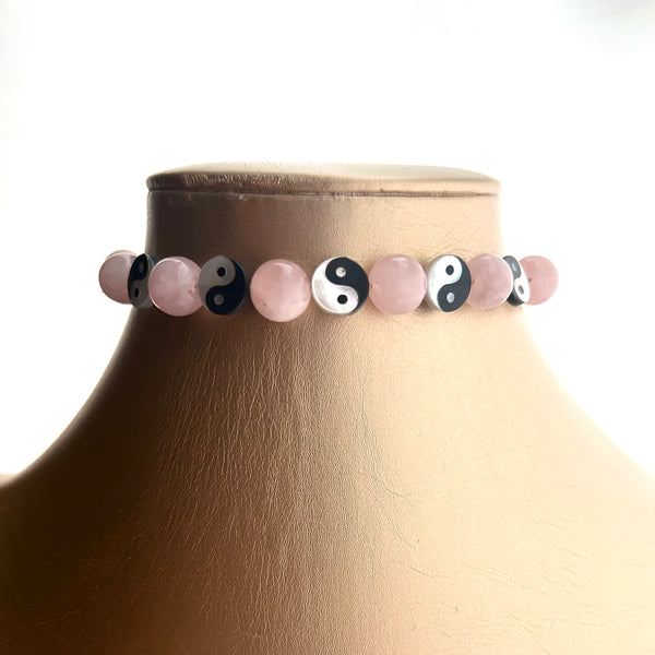 Yin Yang Crystal Necklace