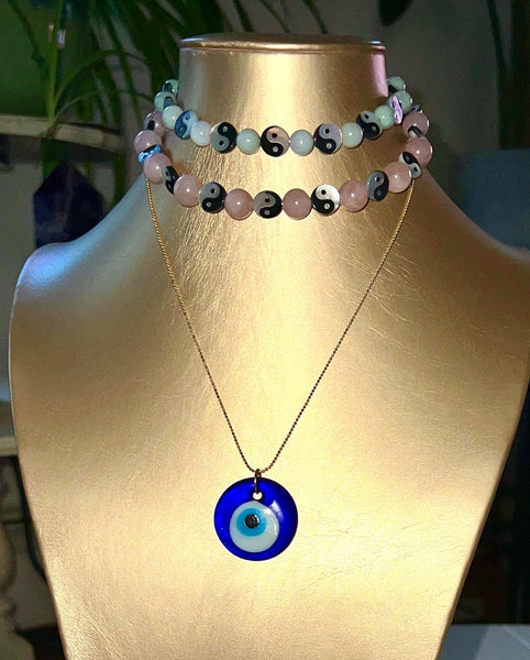 Yin Yang Crystal Necklace