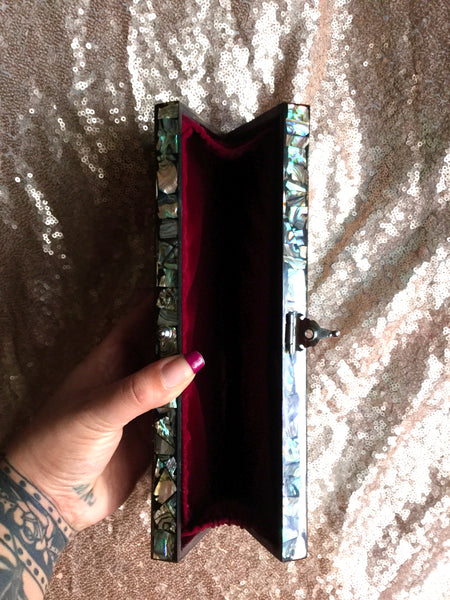 Vintage Abalone Clutch