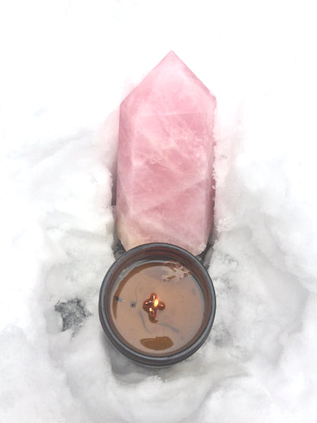 Rose Quartz Tower 9”