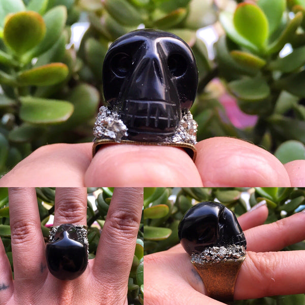 Crystal Skull Rings