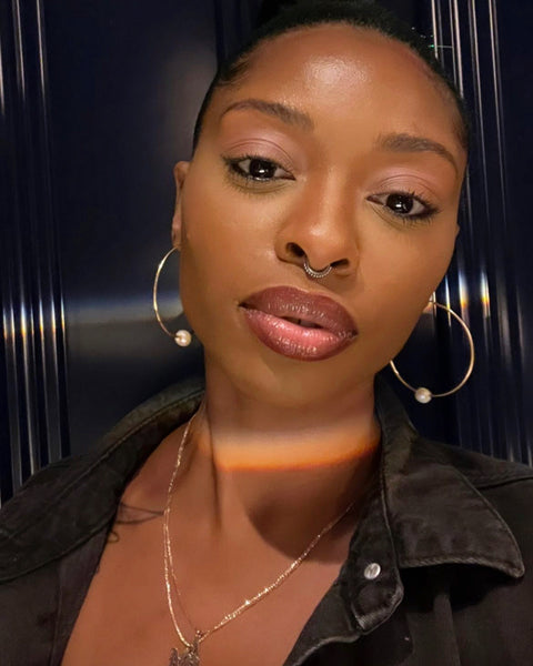 Imani Pearl Hoop Earrings