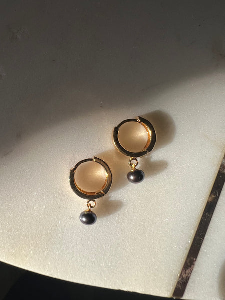 Gold Filled BB Hoop Earrings