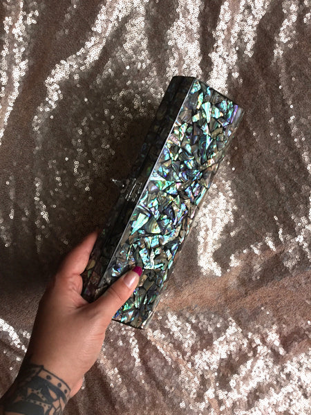 Vintage Abalone Clutch