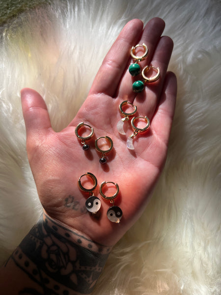 Gold Filled BB Hoop Earrings