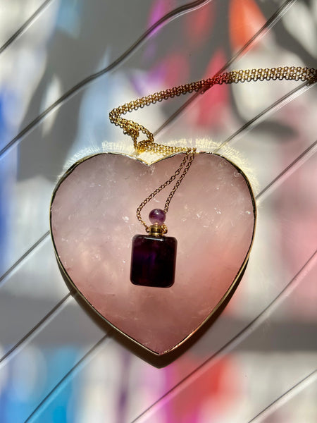 Amethyst Bottle Necklace