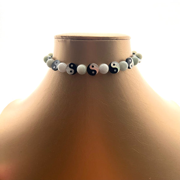 Yin Yang Crystal Necklace