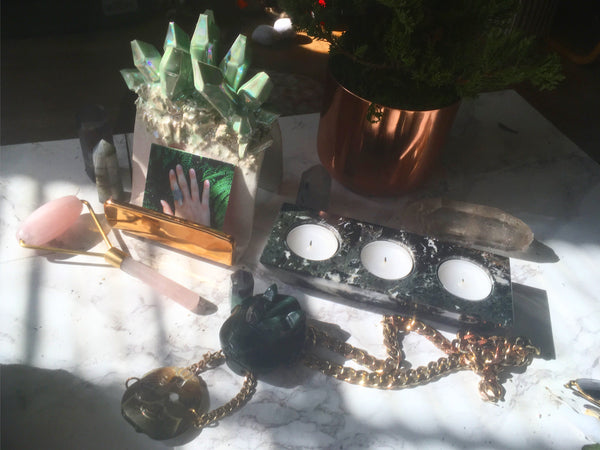 Marble Candle Holder