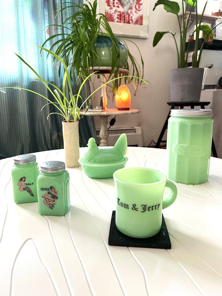 Coffee Container Jade Glass