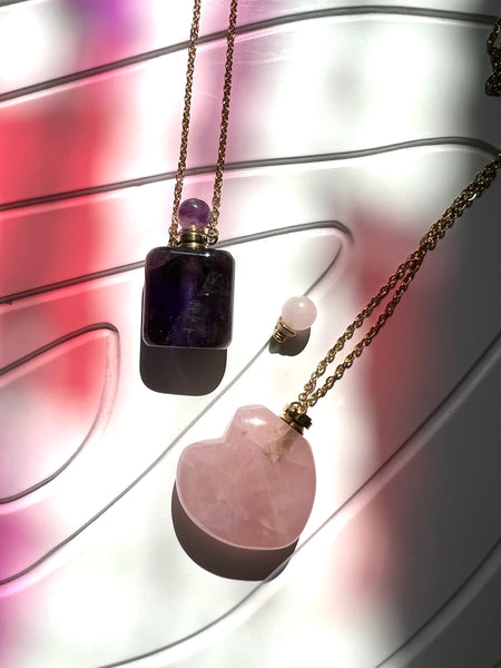 Amethyst Bottle Necklace